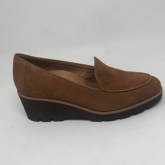 Vionic‎ AVA Wedge Heel Brown Suede Loafer 9.5 Wide NWOB - Picture 7 of 7